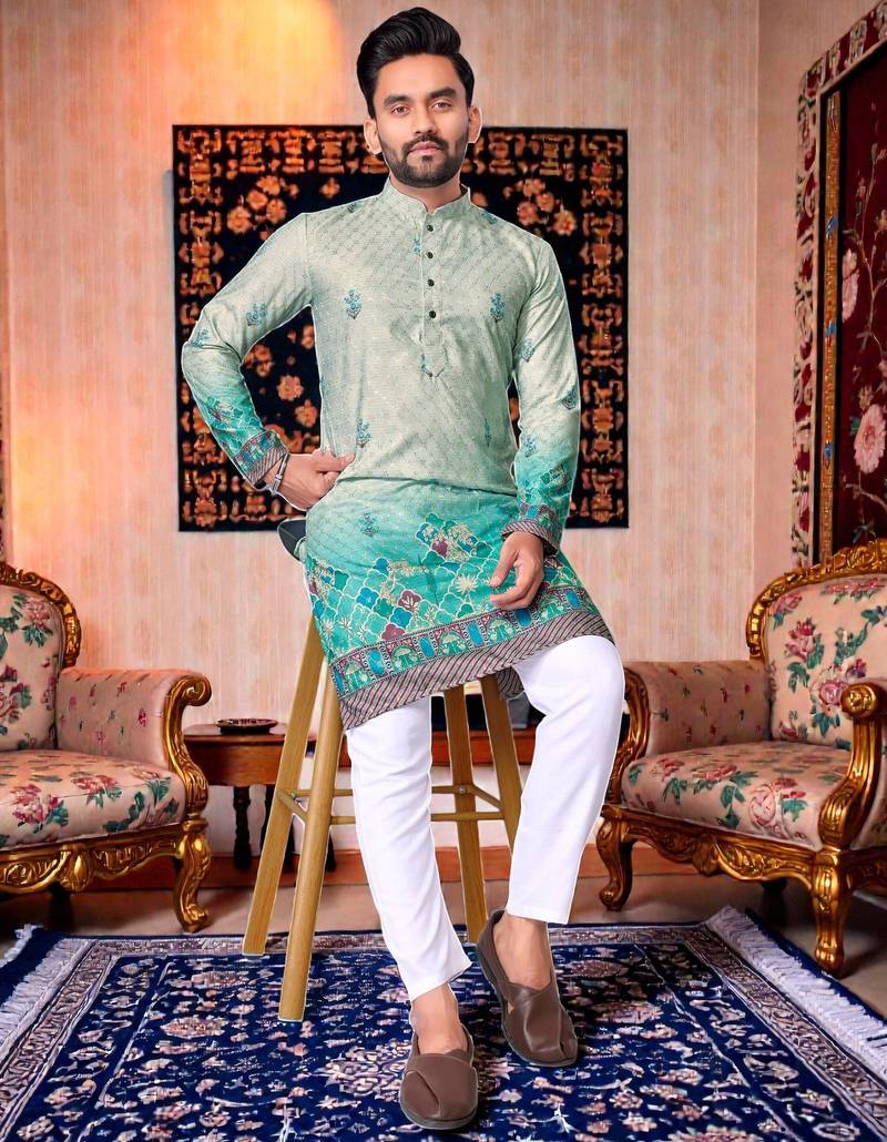 traditional men’s casual & festive wear cotton kurta