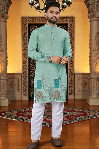 traditional men’s casual & festive wear cotton kurta