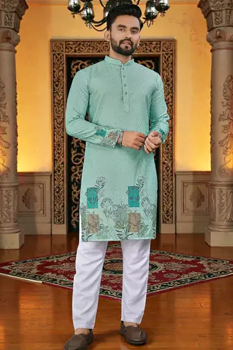traditional men’s casual & festive wear cotton kurta