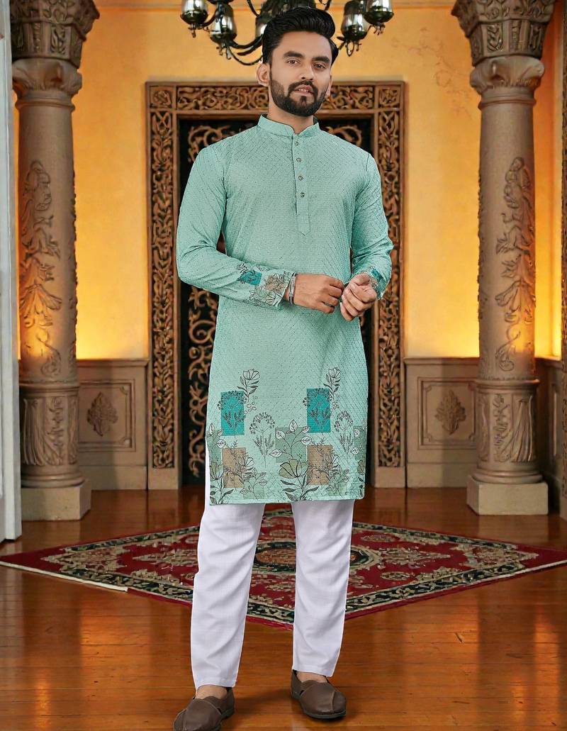 traditional men’s casual & festive wear cotton kurta