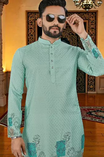 traditional men’s casual & festive wear cotton kurta