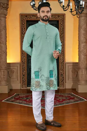 traditional men’s casual & festive wear cotton kurta
