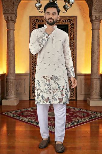 men’s stylish ethnic kurta for daily & festive wear