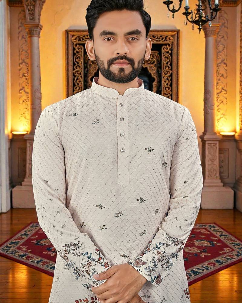 men’s stylish ethnic kurta for daily & festive wear