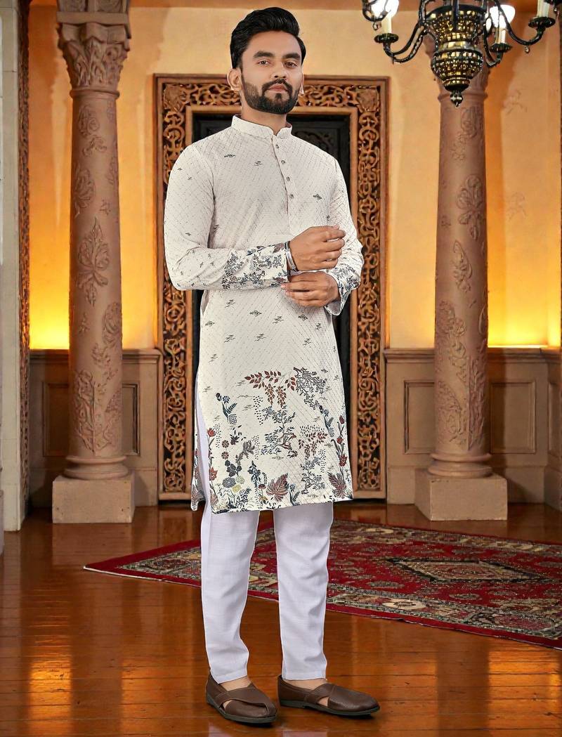 men’s stylish ethnic kurta for daily & festive wear