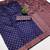 Blue soft silk blend banarasi jacuard work designer party wear saree with unstitched blouse piece