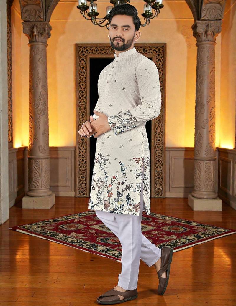 men’s stylish ethnic kurta for daily & festive wear