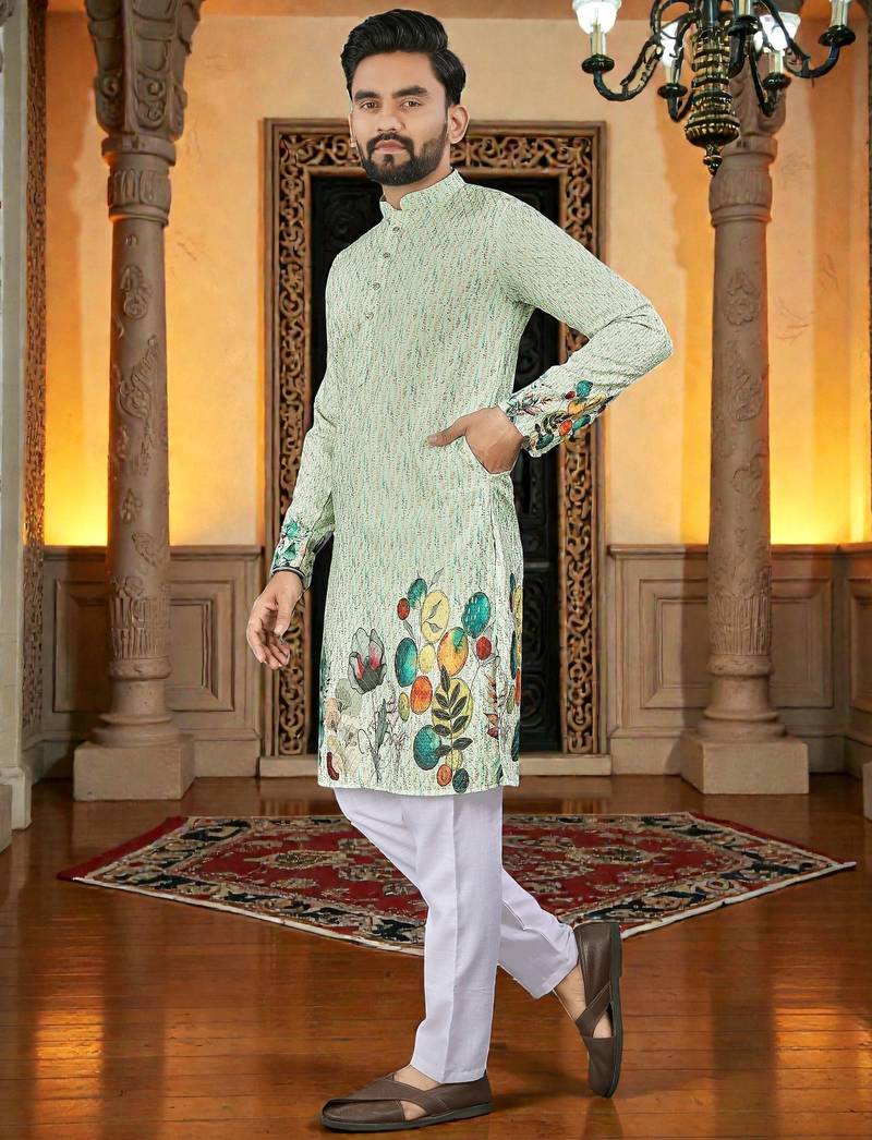 men’s stylish ethnic kurta for daily & festive wear