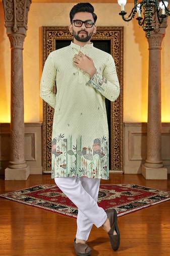 men’s stylish ethnic kurta for daily & festive wear