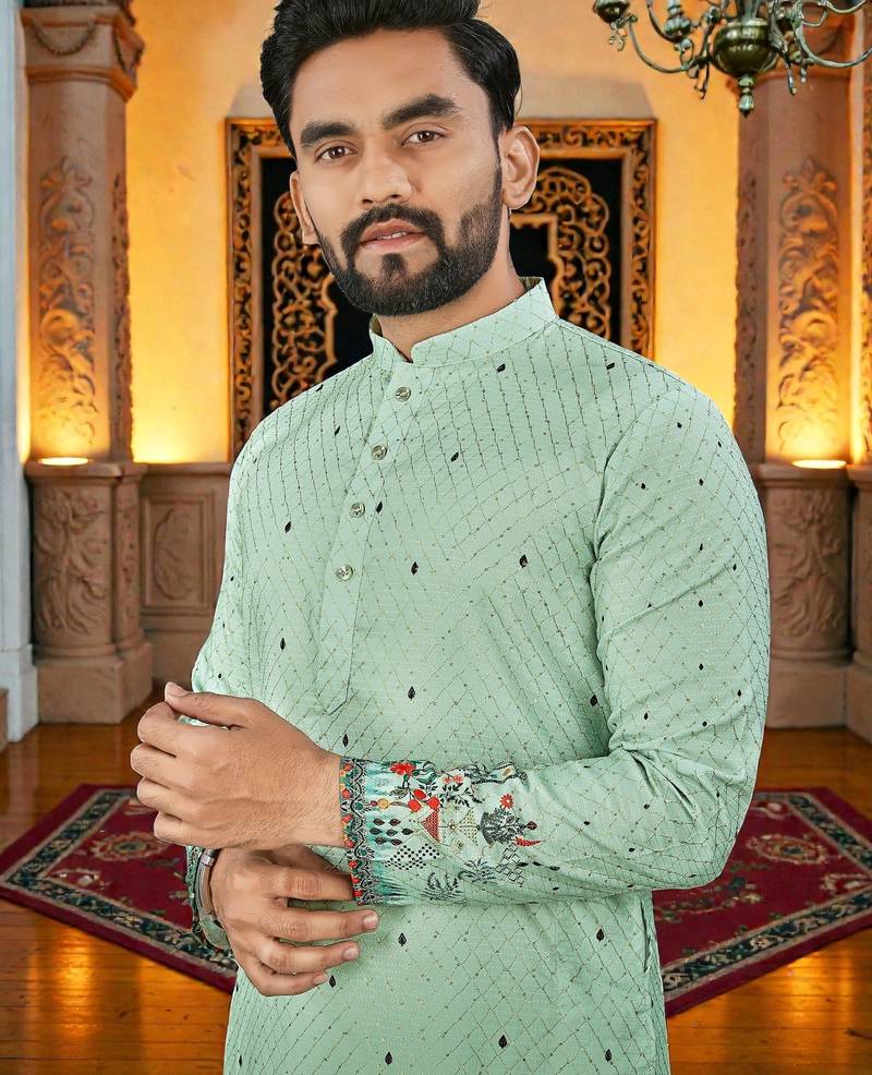 men’s stylish ethnic kurta for daily & festive wear