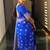 Royal blue soft silk blend banarasi jacuard work designer party wear saree with unstitched blouse piece