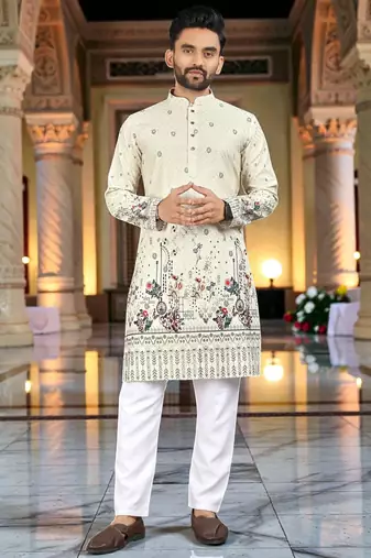 men’s stylish ethnic kurta for daily & festive wear