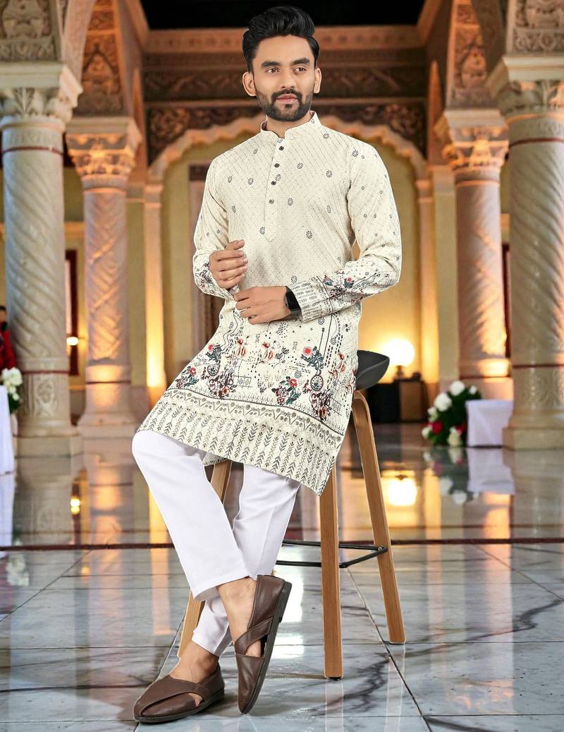 men’s stylish ethnic kurta for daily & festive wear