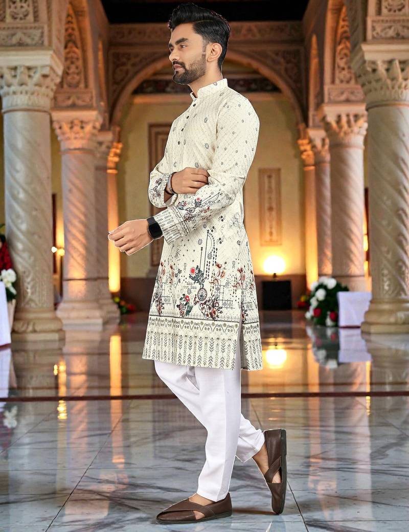 men’s stylish ethnic kurta for daily & festive wear