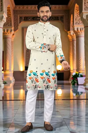 men’s stylish ethnic kurta for daily & festive wear