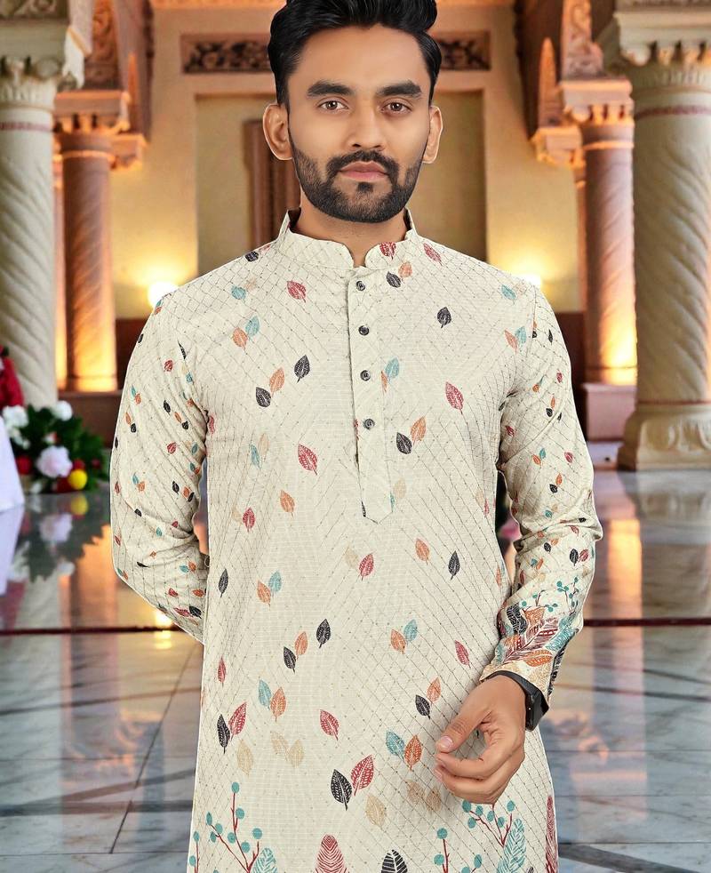 men’s stylish ethnic kurta for daily & festive wear