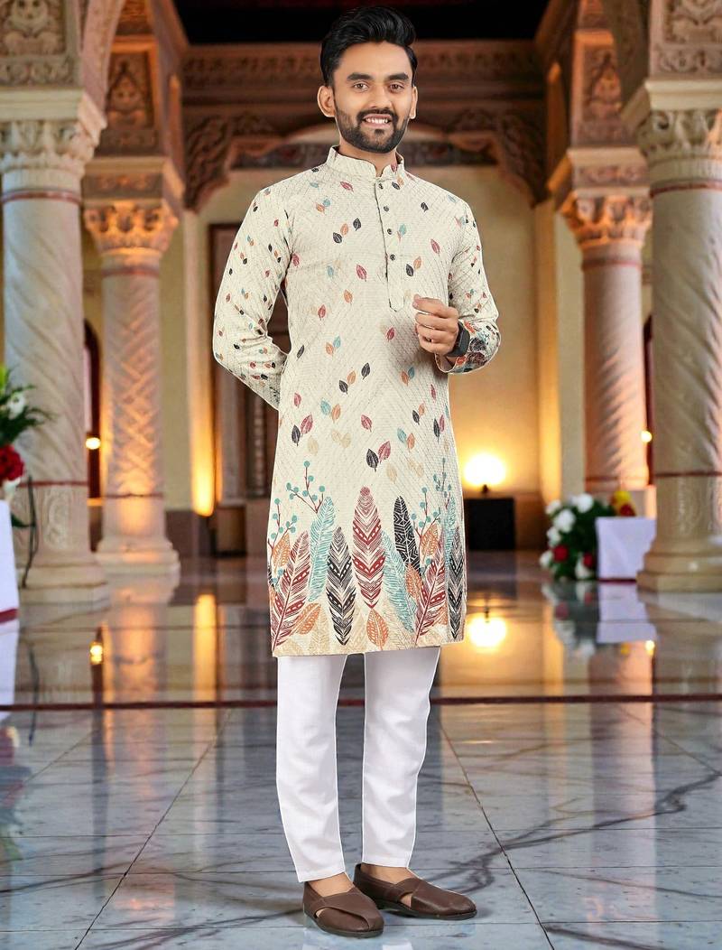 men’s stylish ethnic kurta for daily & festive wear
