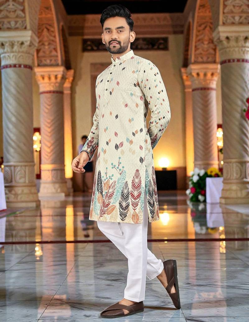 men’s stylish ethnic kurta for daily & festive wear