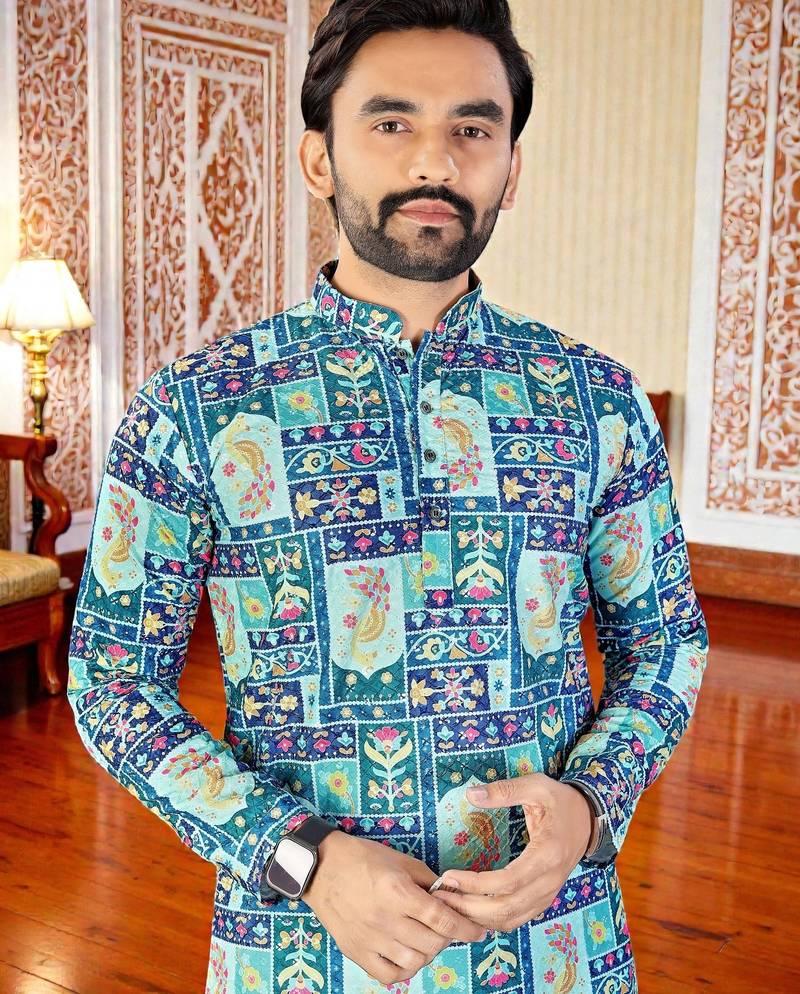men’s stylish ethnic kurta for daily & festive wear