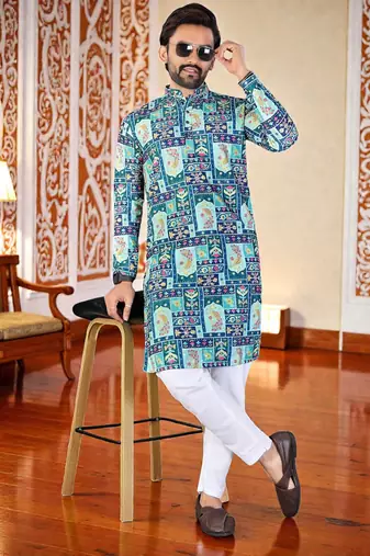 men’s stylish ethnic kurta for daily & festive wear