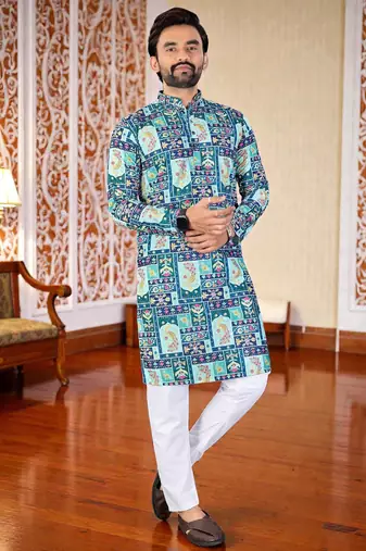 men’s stylish ethnic kurta for daily & festive wear