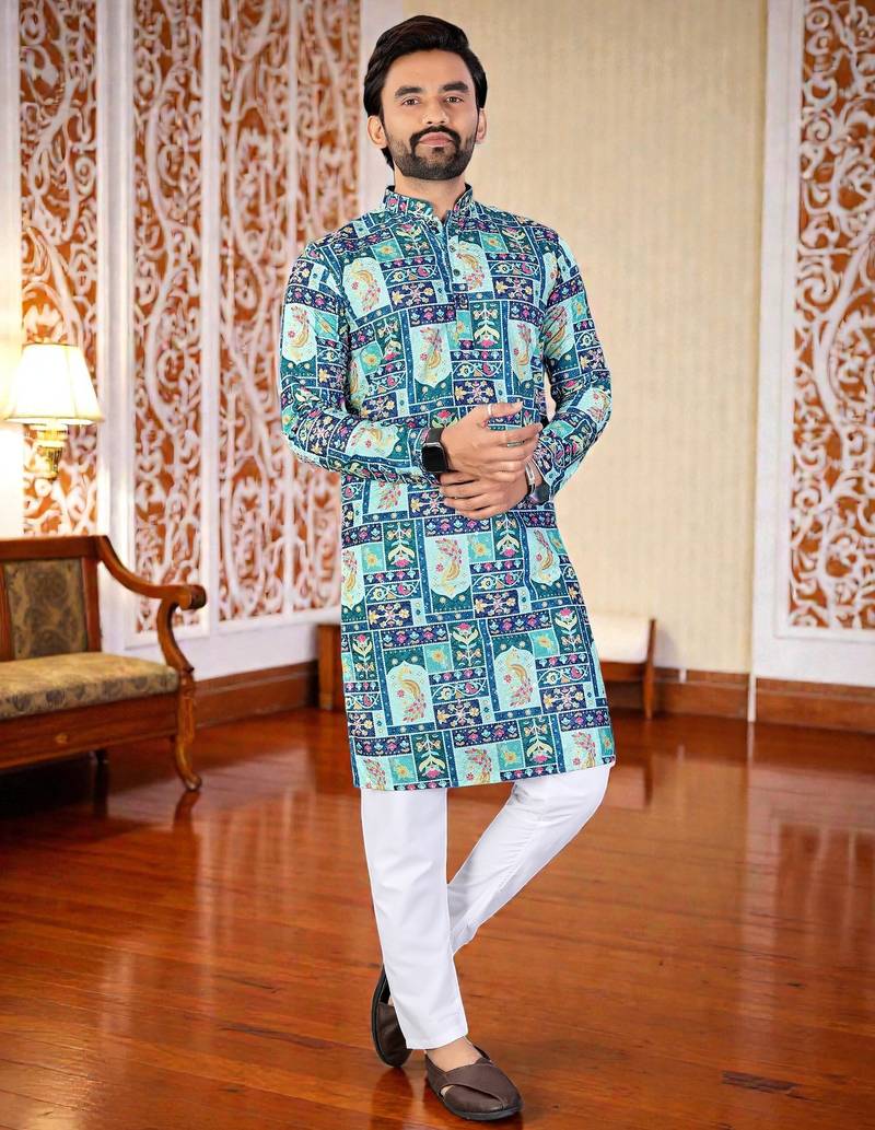 men’s stylish ethnic kurta for daily & festive wear