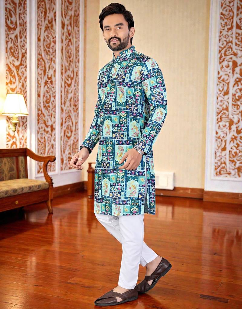 men’s stylish ethnic kurta for daily & festive wear