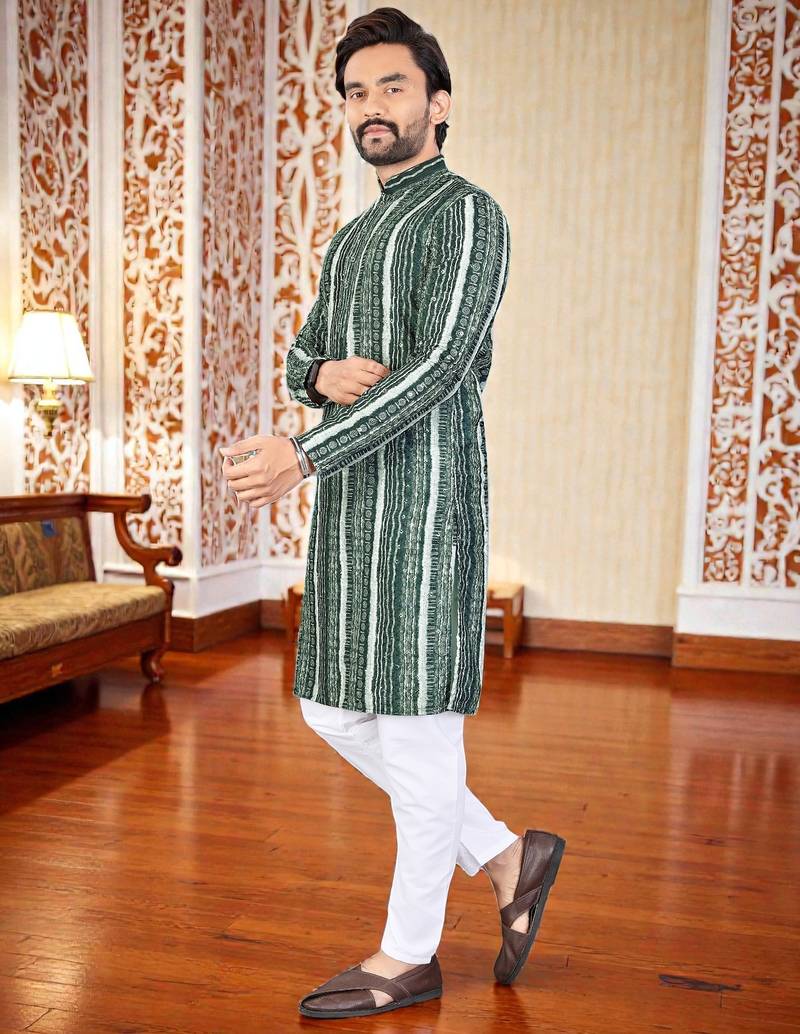 men’s stylish ethnic kurta for daily & festive wear