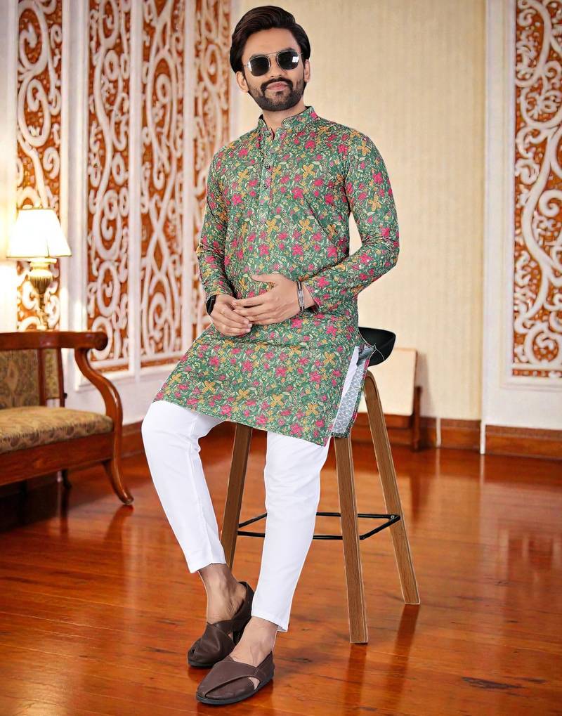 men’s stylish ethnic kurta for daily & festive wear