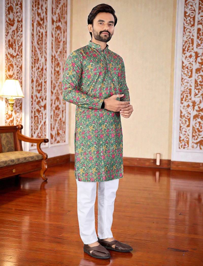men’s stylish ethnic kurta for daily & festive wear
