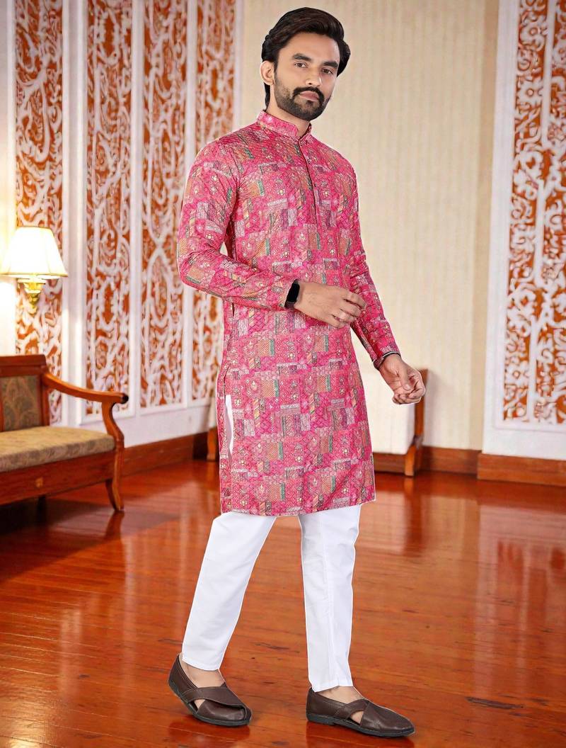 men’s stylish ethnic kurta for daily & festive wear