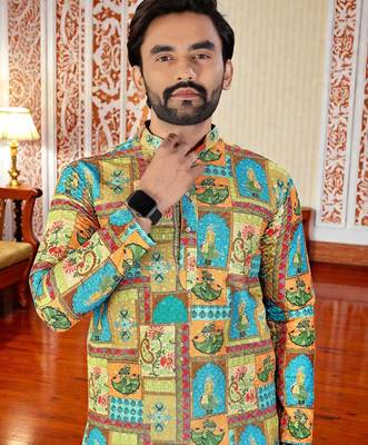 men   s stylish ethnic kurta for daily & festive wear 2