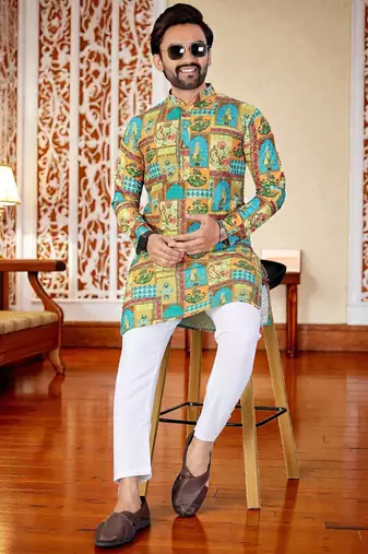 men   s stylish ethnic kurta for daily & festive wear