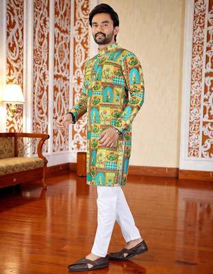 men   s stylish ethnic kurta for daily & festive wear 4