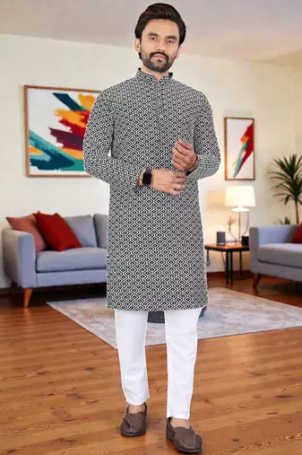 men’s stylish ethnic kurta for daily & festive wear