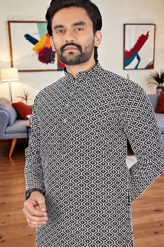 men’s stylish ethnic kurta for daily & festive wear