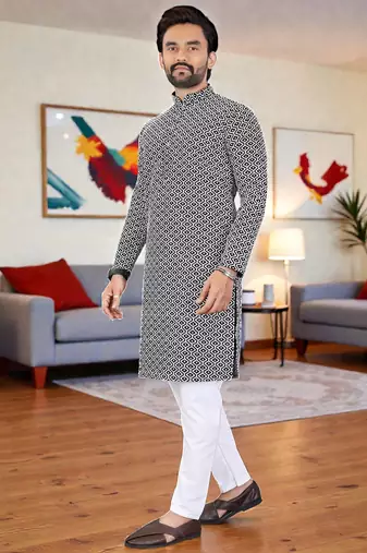 men’s stylish ethnic kurta for daily & festive wear
