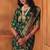 Green soft silk blend banarasi jacuard work designer party wear saree with unstitched blouse piece