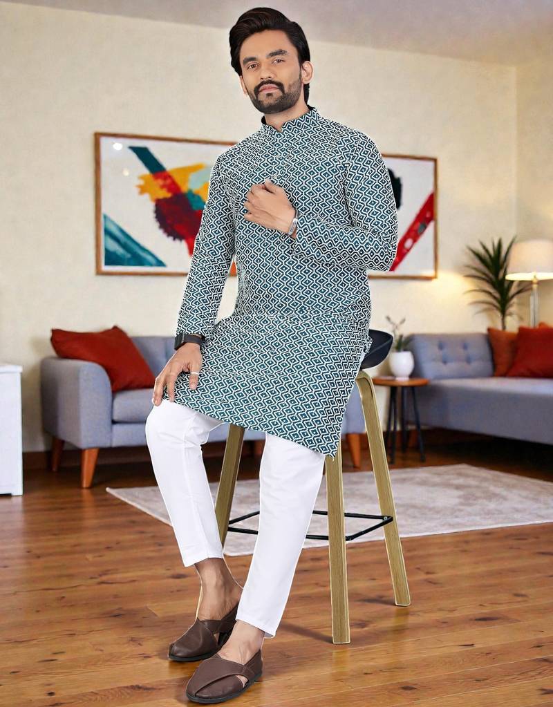 men’s stylish ethnic kurta for daily & festive wear