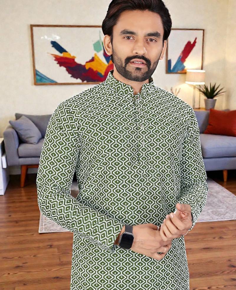 men’s stylish ethnic kurta for daily & festive wear