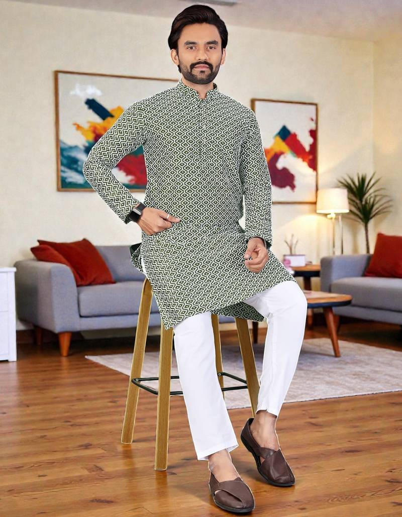 men’s stylish ethnic kurta for daily & festive wear