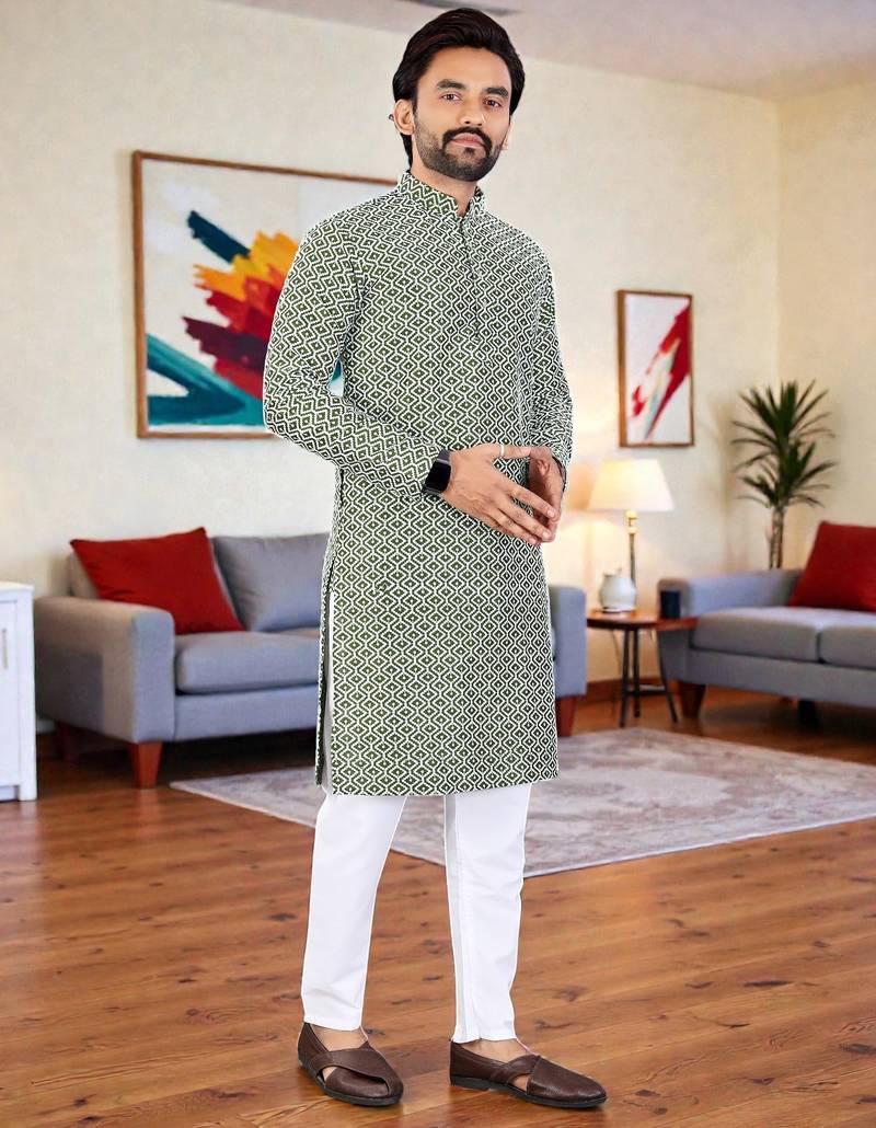 men’s stylish ethnic kurta for daily & festive wear