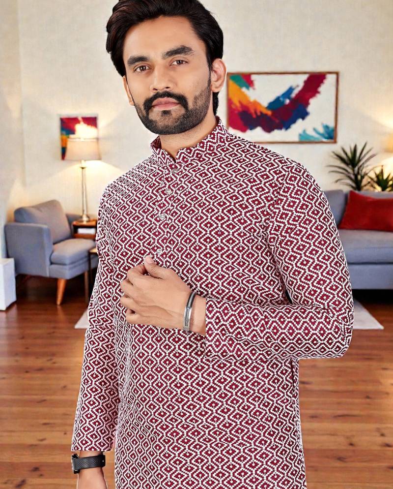 men’s stylish ethnic kurta for daily & festive wear
