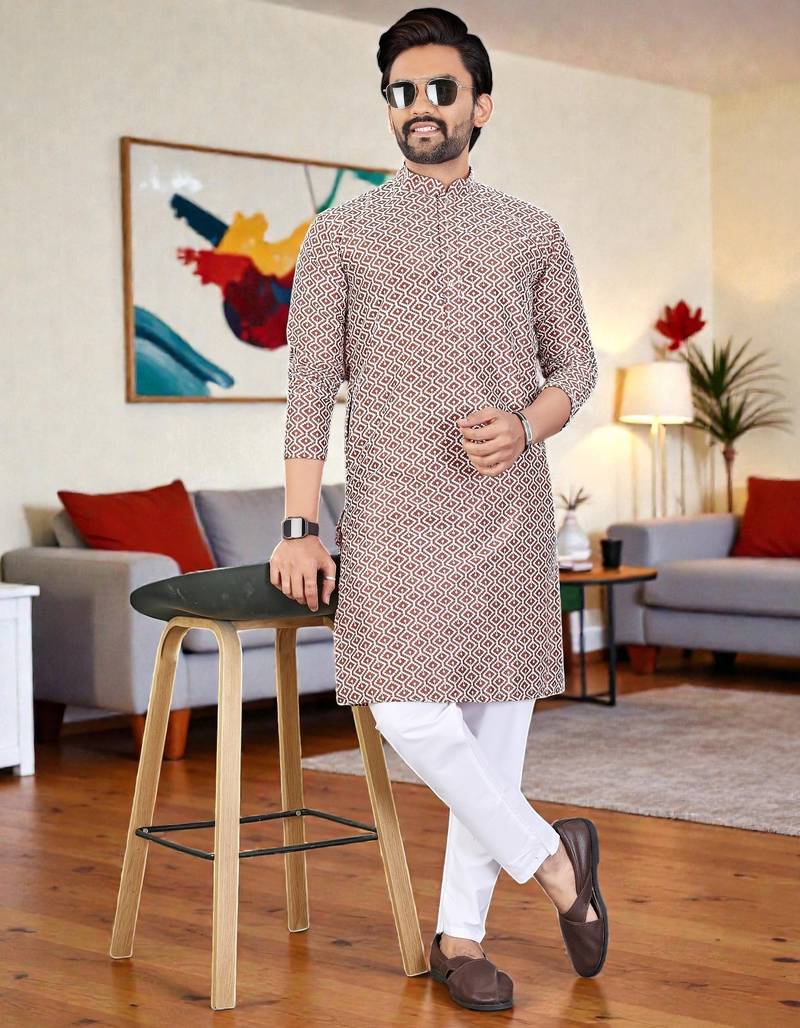 men’s stylish ethnic kurta for daily & festive wear