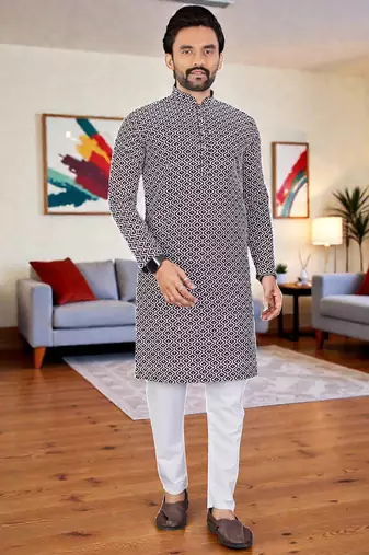 men’s stylish ethnic kurta for daily & festive wear