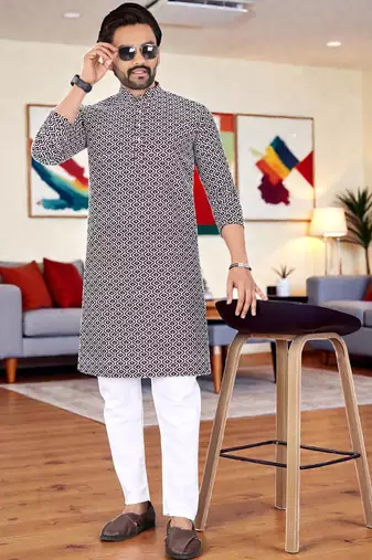 men   s stylish ethnic kurta for daily & festive wear