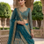 GREEN BUTTERFLY NET PARTY WEAR EMBROIDERY LEHNGHA CHOLI 