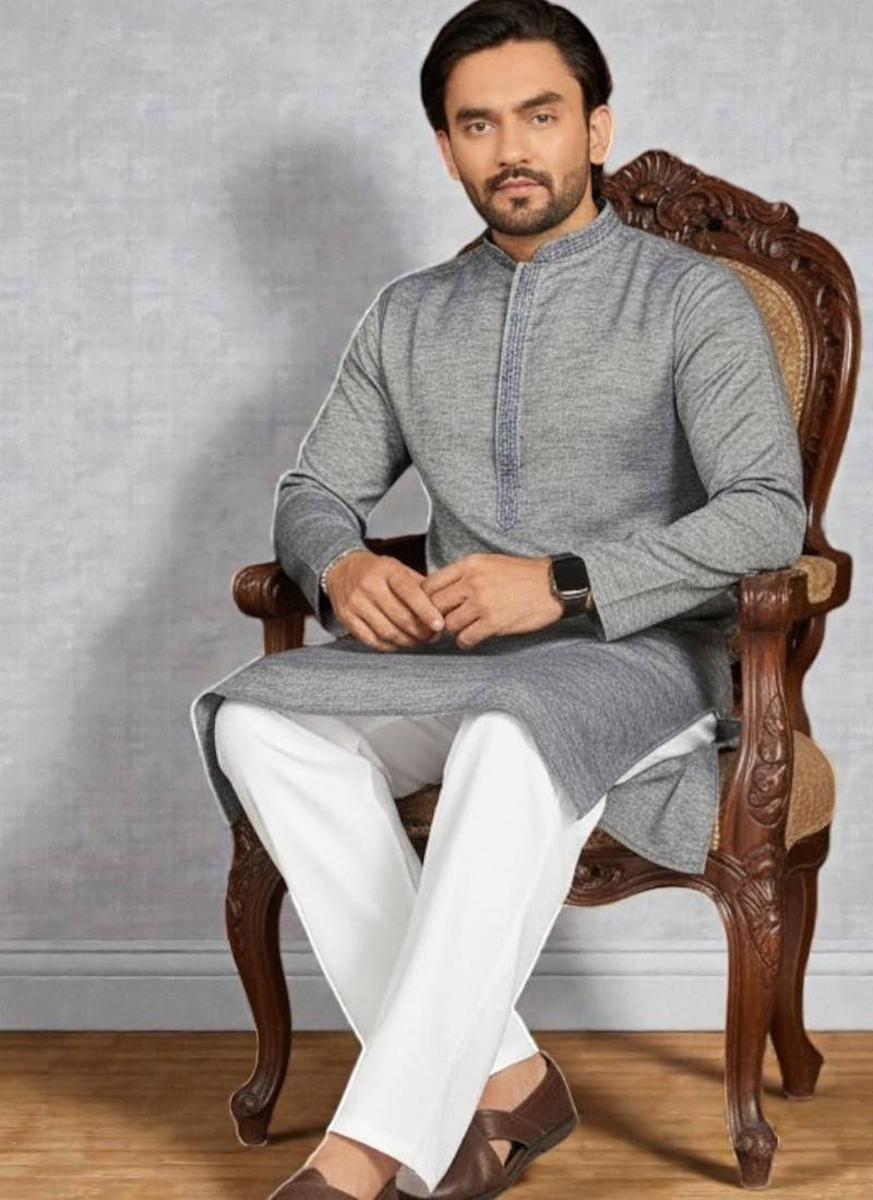men’s stylish ethnic kurta for daily & festive wear