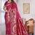  Rani Pink Banarasi Satin silk blend Saree with Heavy Zari & Thread Work | Wedding & Festive Wear