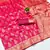 Pink silk blend banarasi saree with unstitched blouse piece